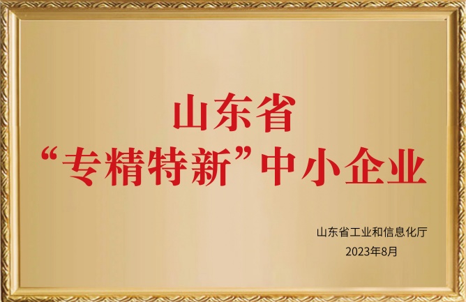 華東榮譽-山東省“專精特新”中小企業(yè)